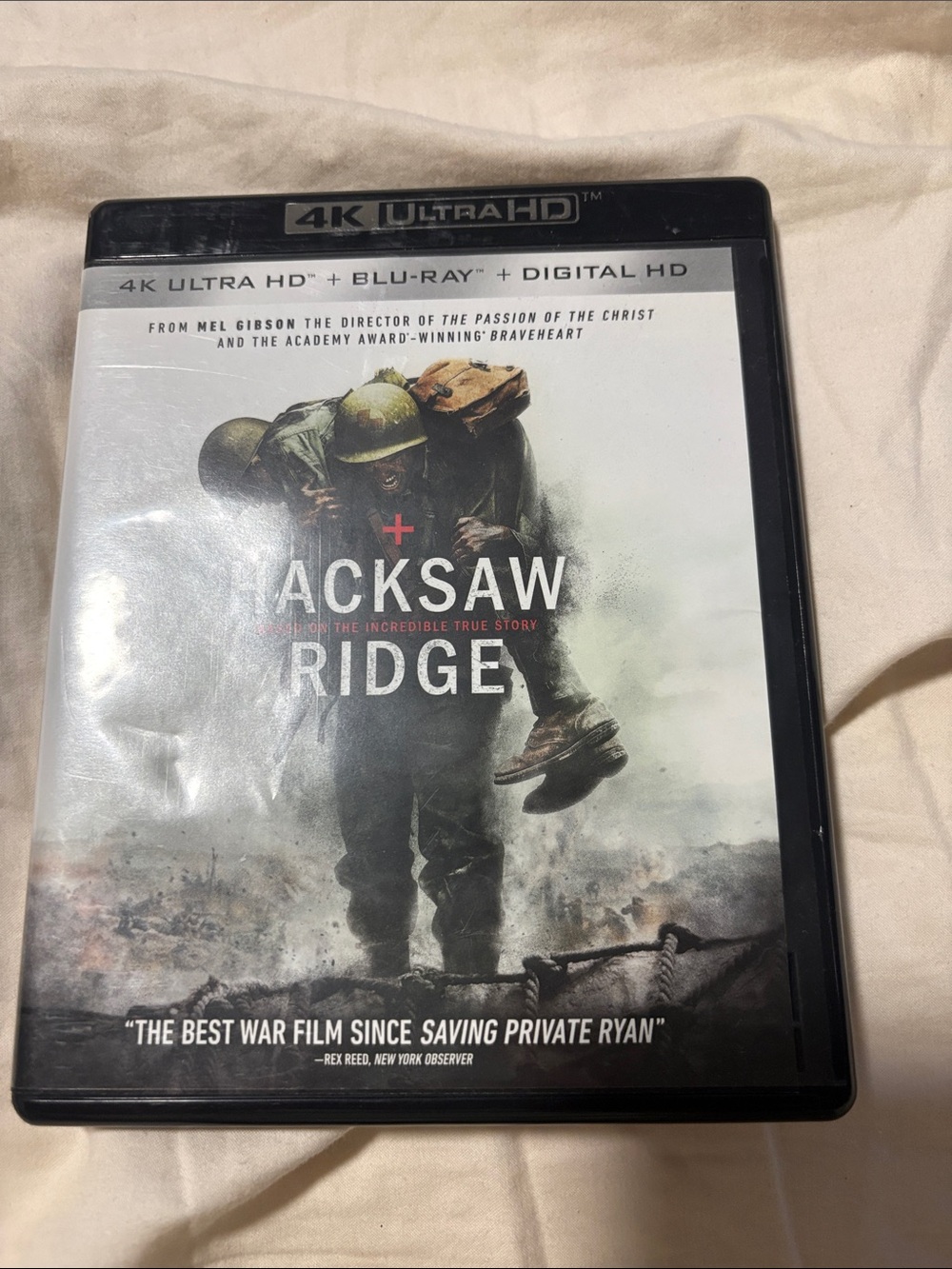 Hacksaw Ridge 4K Ultra HD + Blu-ray + Digital HD - Black Case